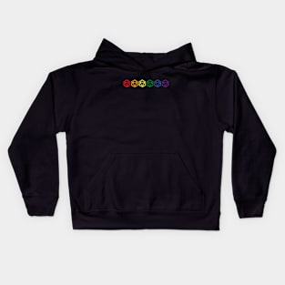 d20 black centers Kids Hoodie